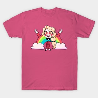 Charlie Morningstar Rainbow Hazbin Hotel Fanart by Anshiehoop T-Shirt